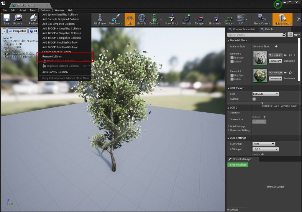 Remove collision