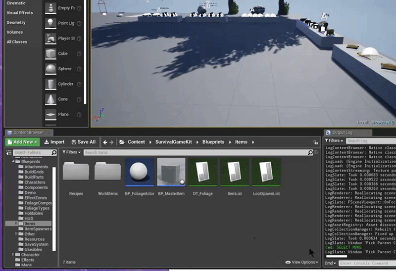Create the Foliage Actor