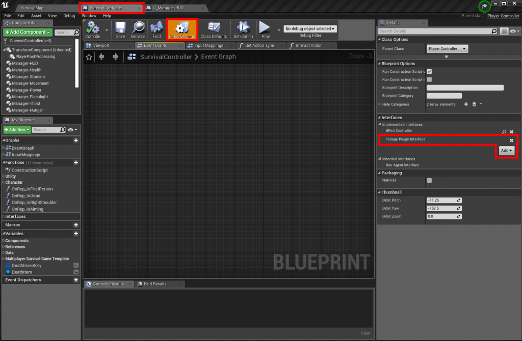 Add the interface
