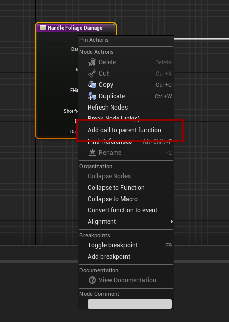 Add call to parent function